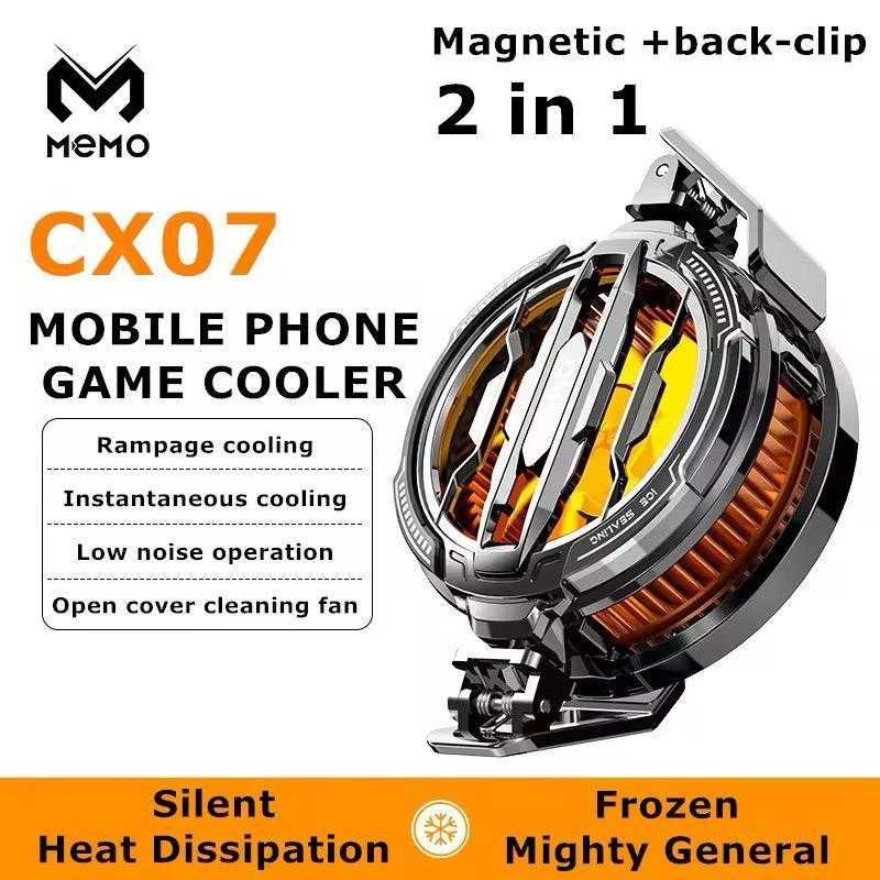 Magnetic Phone Cooler Fan Case Yellow 68G Gaming | Fast Cooling Mobile Phone Cooler for PUBG & Mobile Gaming